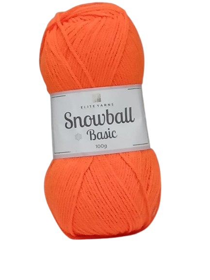 Snowball Basic 100g Wool- Orange
