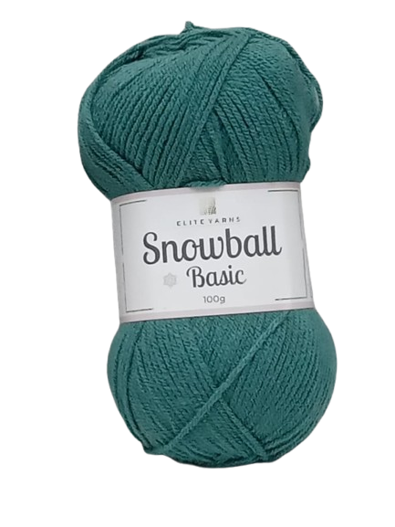 Snowball Basic 100g Wool - SSB15 Petrol Green