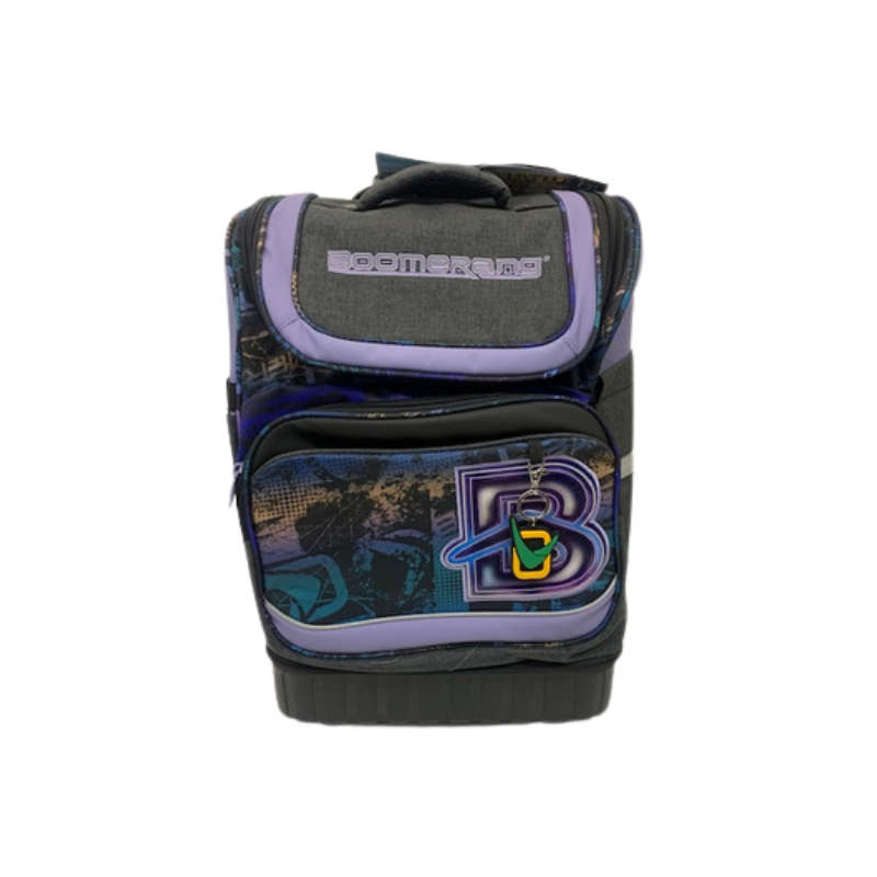 Boomerang Legand Hardbase XL Trolley- Purple Print /Grey