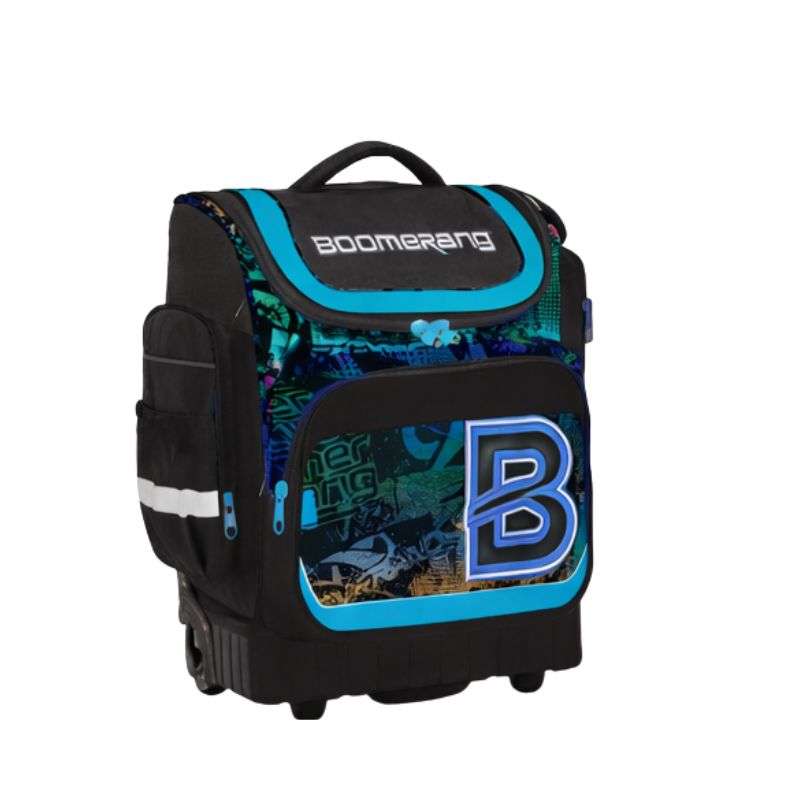 Boomerang Legand Hardbase XL Trolley- Blue Print /Grey