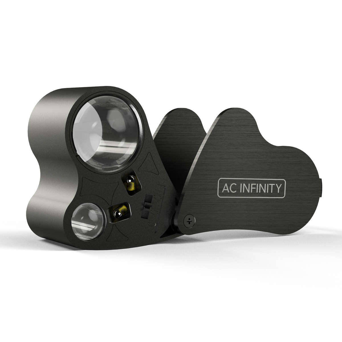 AC INFINITY JEWELERS LOUPE, POCKET MAGNIFYING GLASS WITH LED LIGHT & DUAL LENSES