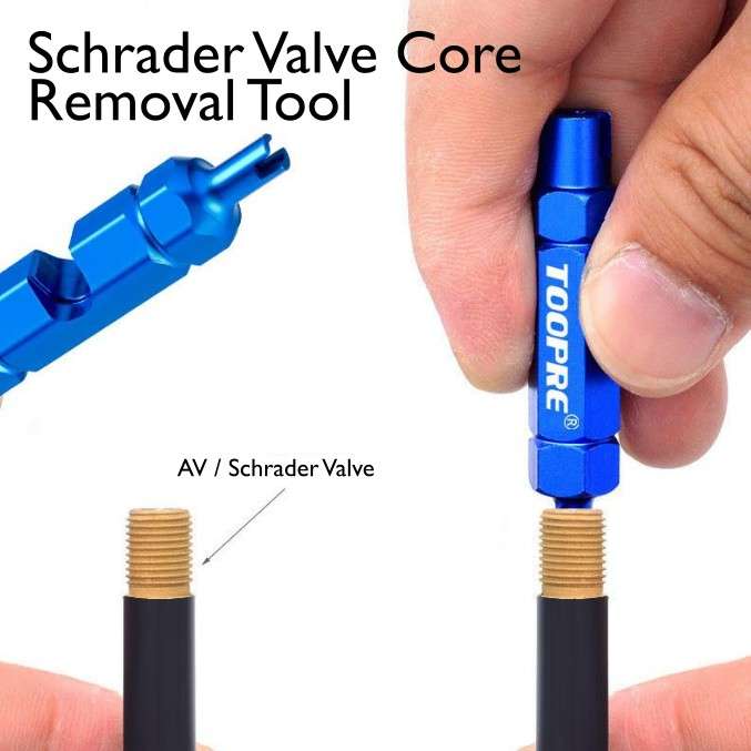 Toopre Workshop 3 in 1 Bicycle Valve Core Tool Presta/Schrader Valves