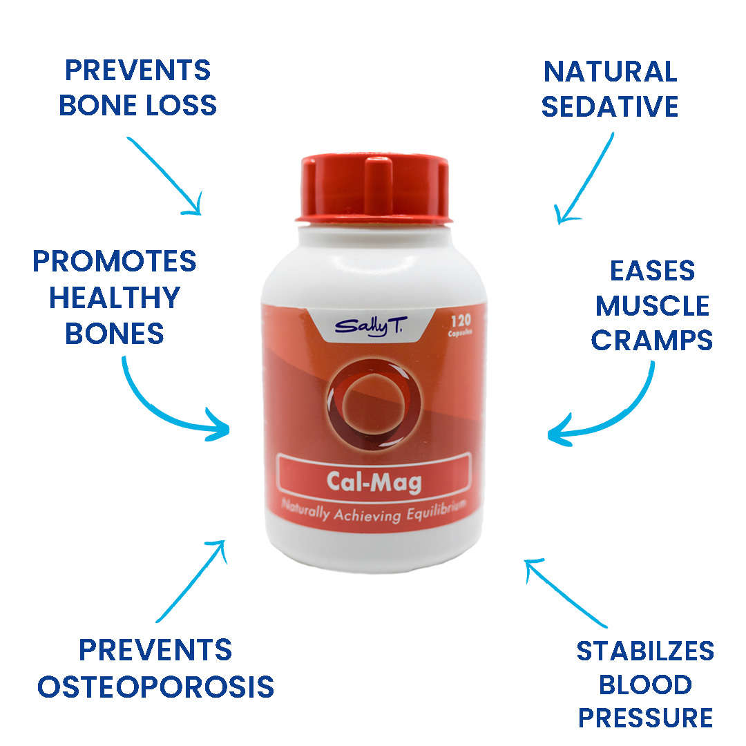 Sally T. Cal-Mag 120 Caps, Balanced Calcium & Magnesium
