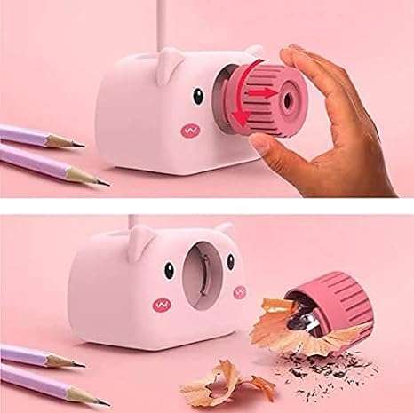 Cute Desk Lamp for Kids, with Pencil Cutting/pen Holder, (Pink)