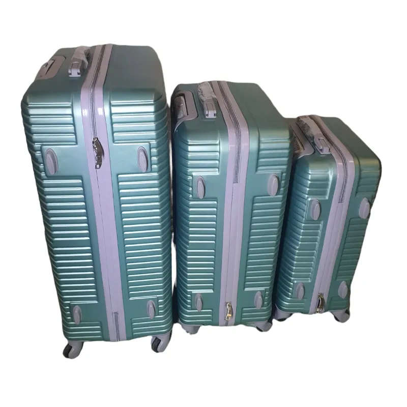 Acesa - Quality 3 Piece Hard Outer Shell Avi Travel Luggage Suitcase Set