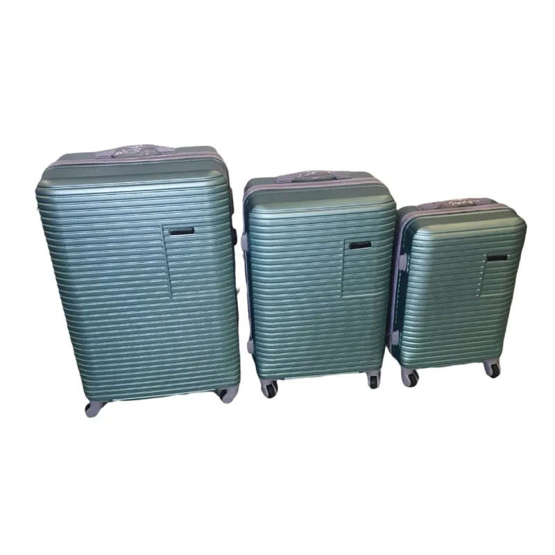 Acesa - Quality 3 Piece Hard Outer Shell Avi Travel Luggage Suitcase Set