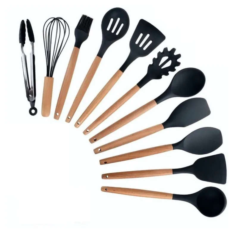 Silicone Kitchen Utensil Set - Light Pink