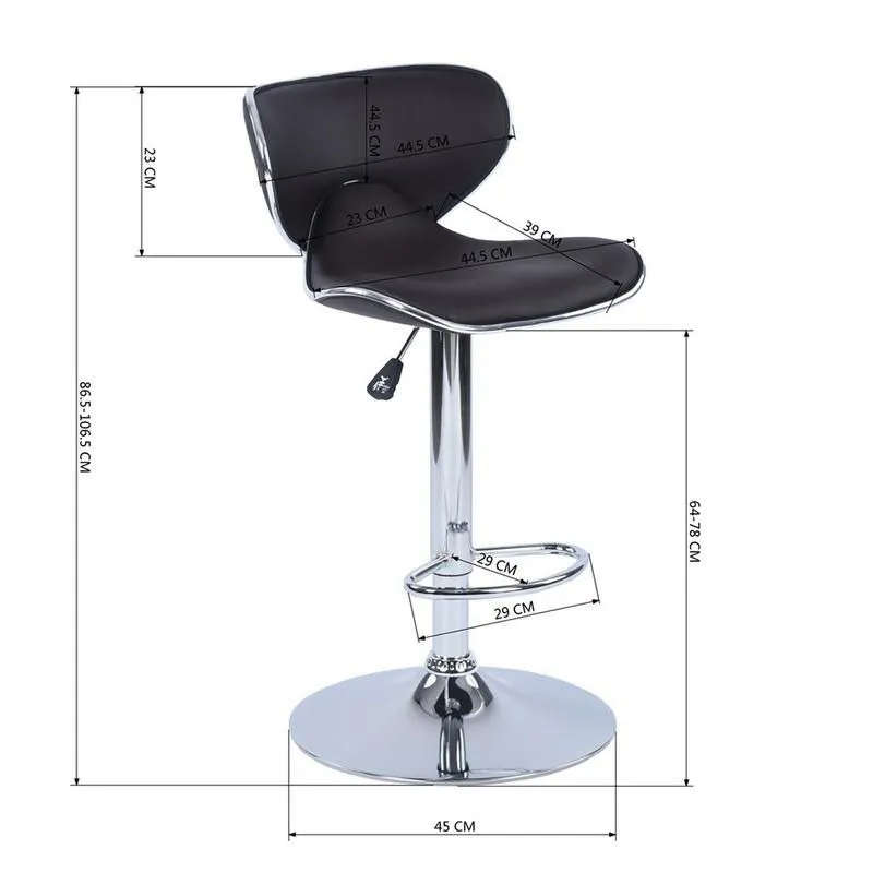 Syntronics- Swivel Bar Chairs Counter Height Bar Stools