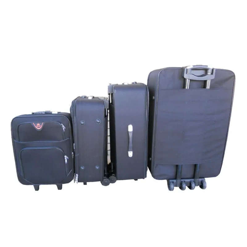 Trolley 4 Piece Travel Luggage Spinner - Fabric