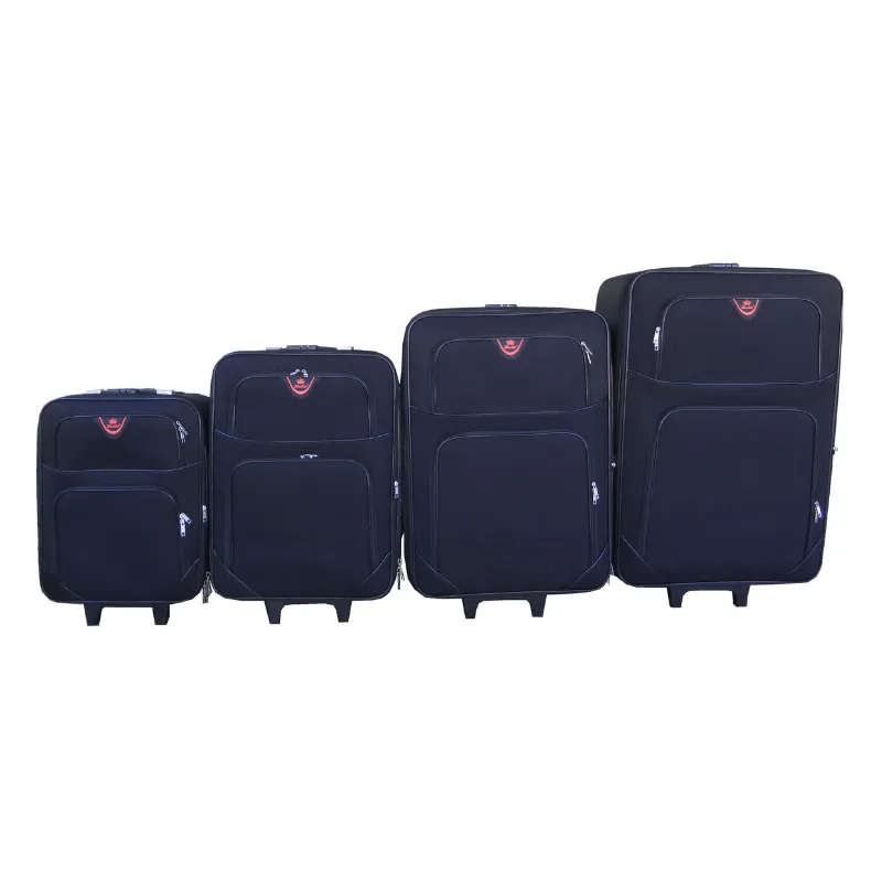 Trolley 4 Piece Travel Luggage Spinner - Fabric