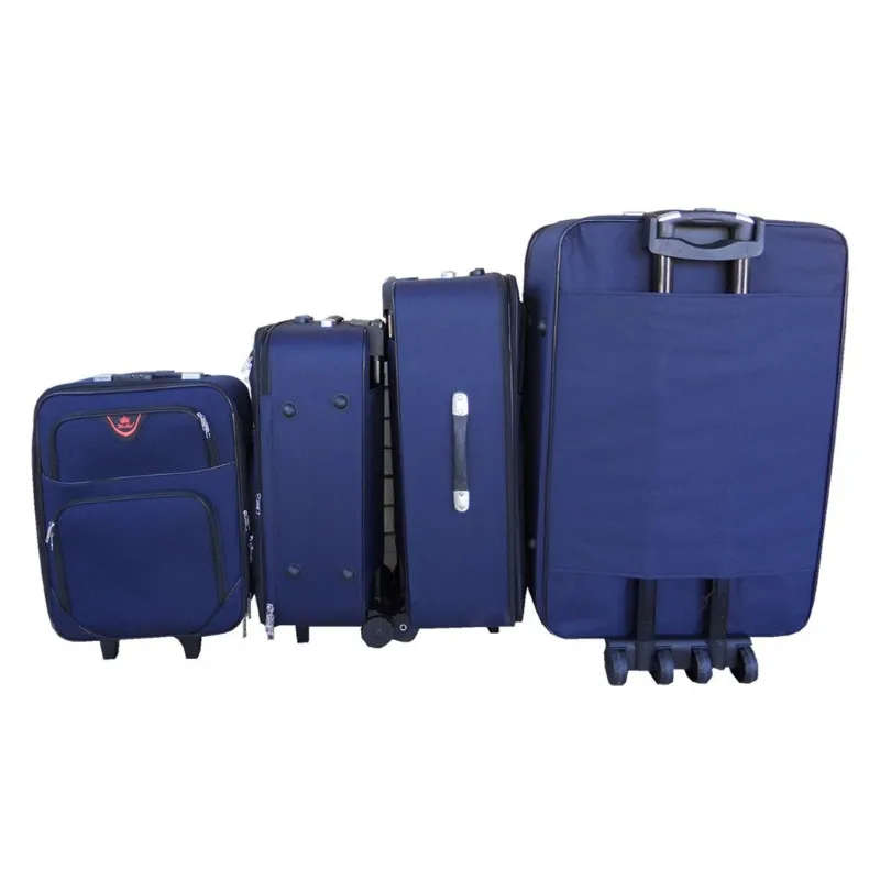 Trolley 4 Piece Travel Luggage Spinner - Fabric