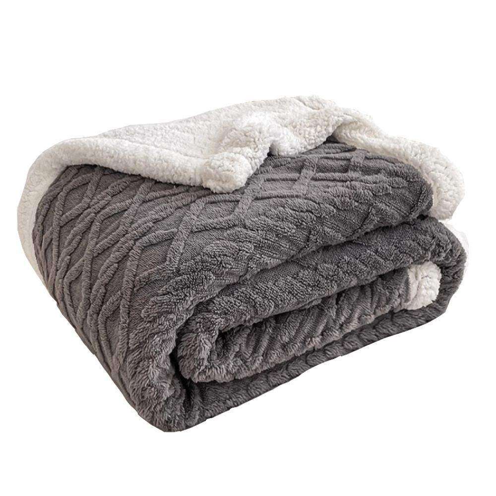 SMTE Fluffy Blankets - Grey with keychain