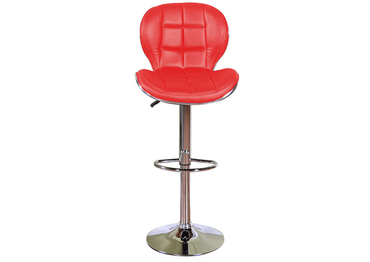 SMTE Modello Quadrato Bar Stool Red with keychain
