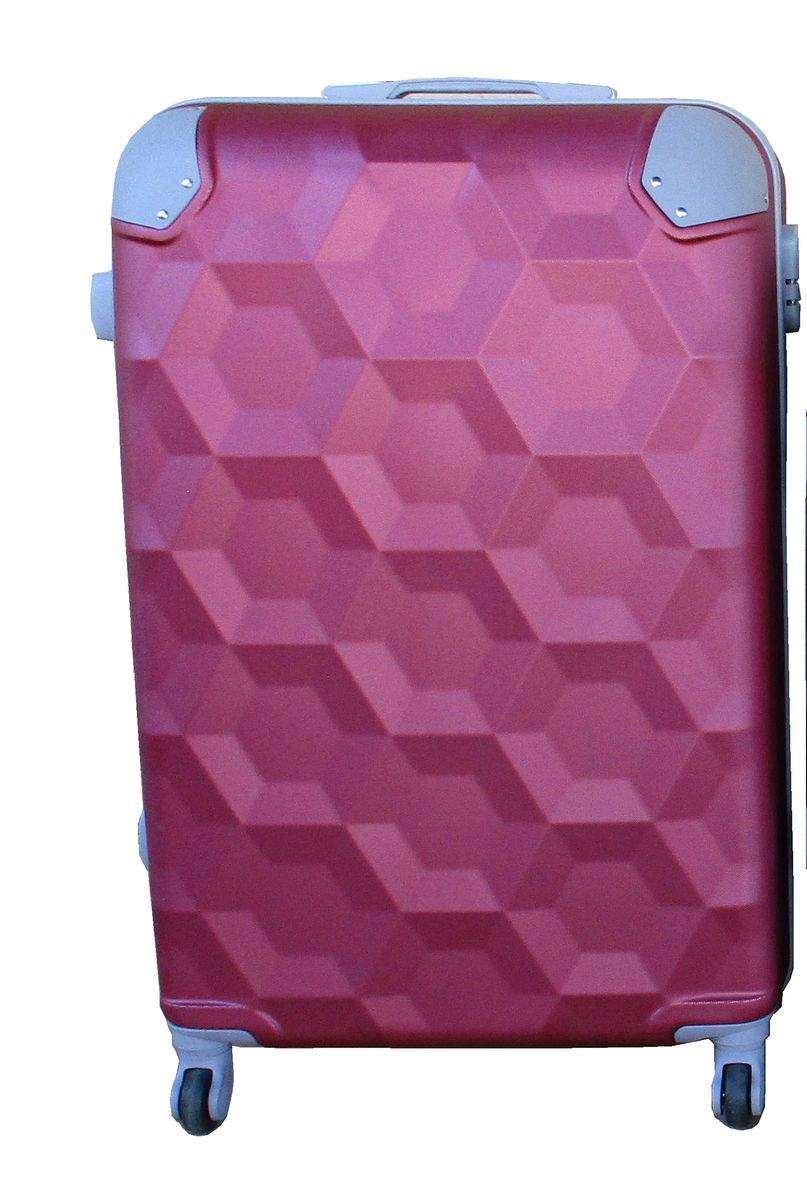 SMTE Luggage 24 inch Suitcase - Red with keychain