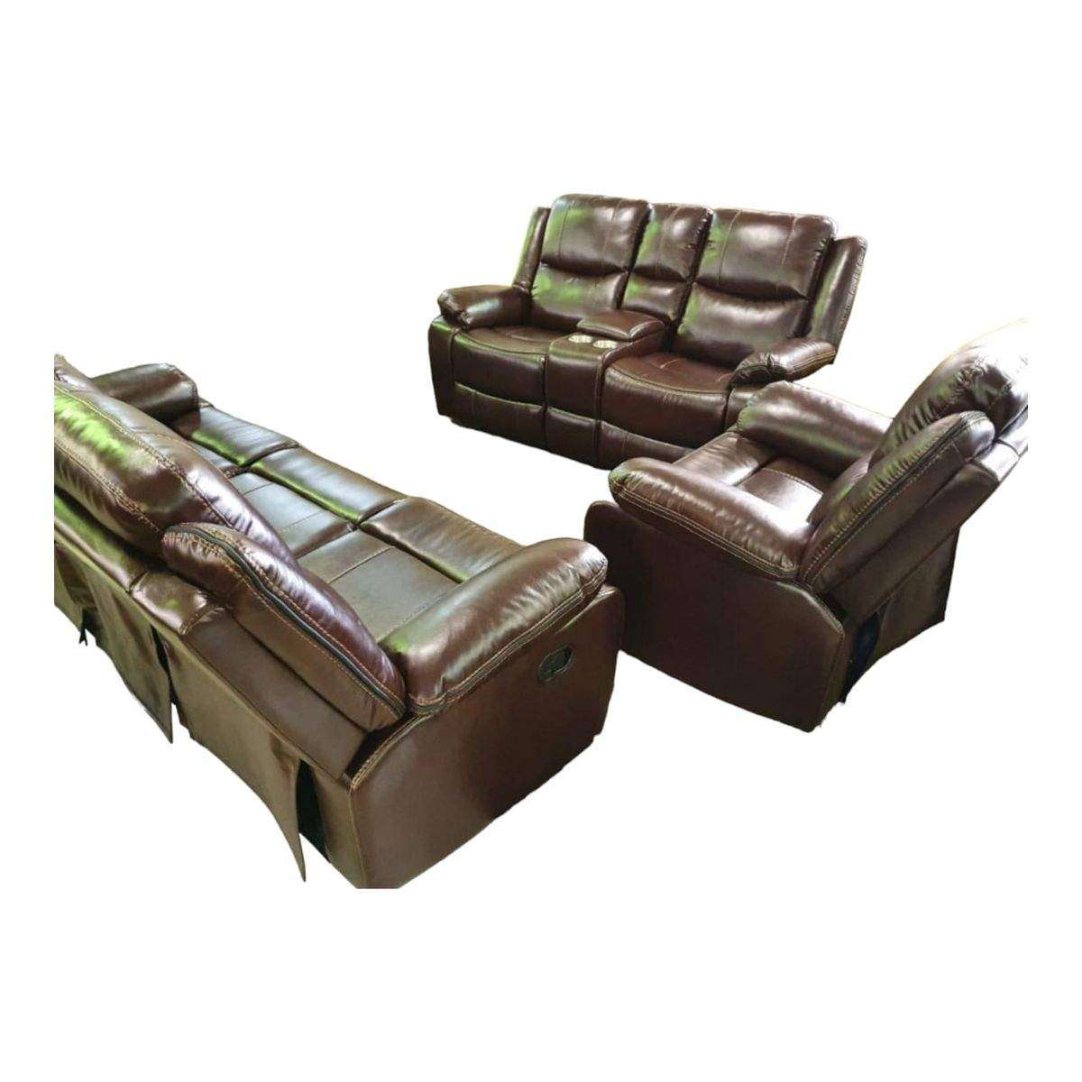 Smte - Recliner Lounge Suite - Brown with keychain