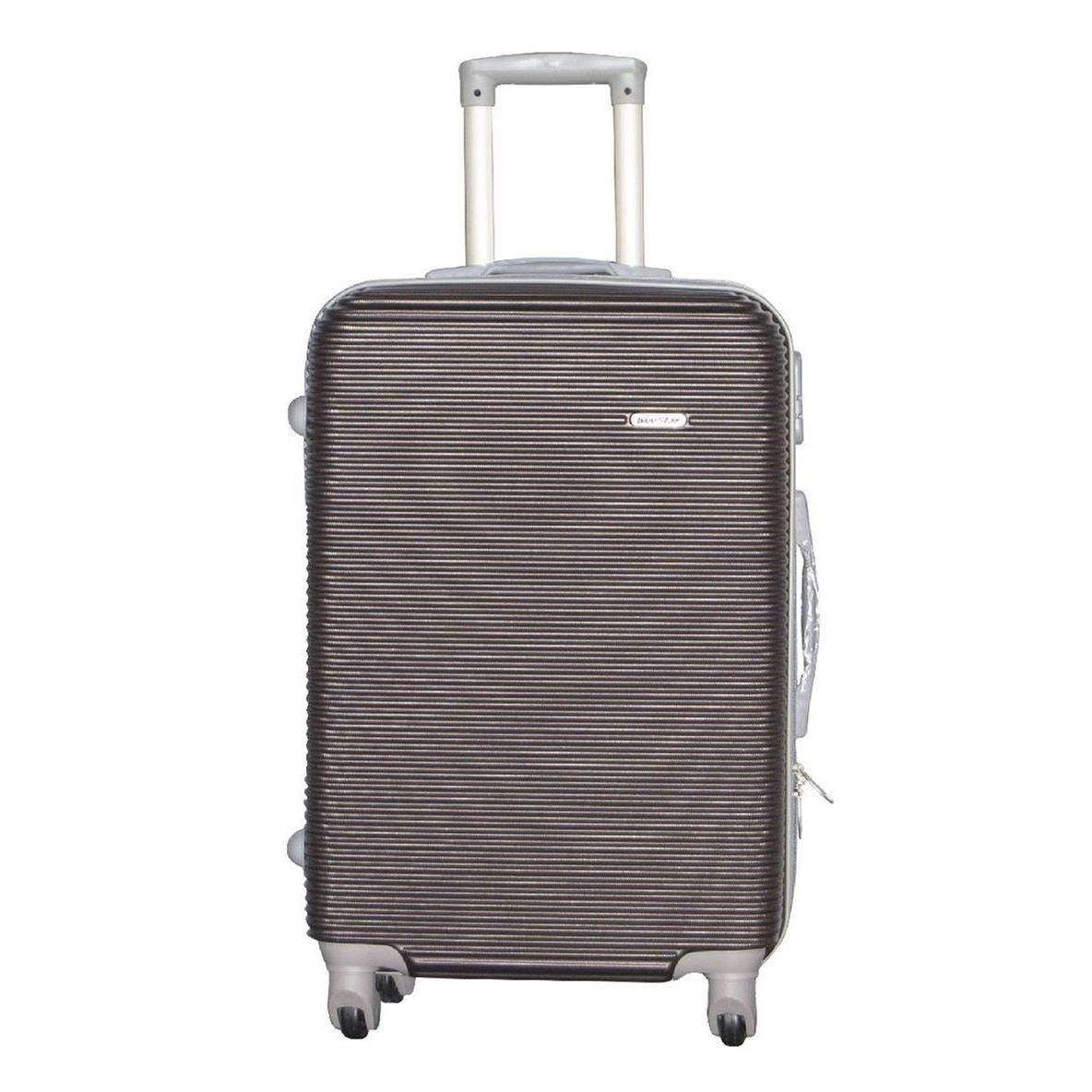 SMTE Hard Outer Shell Luggage 26" - Brown with keychain