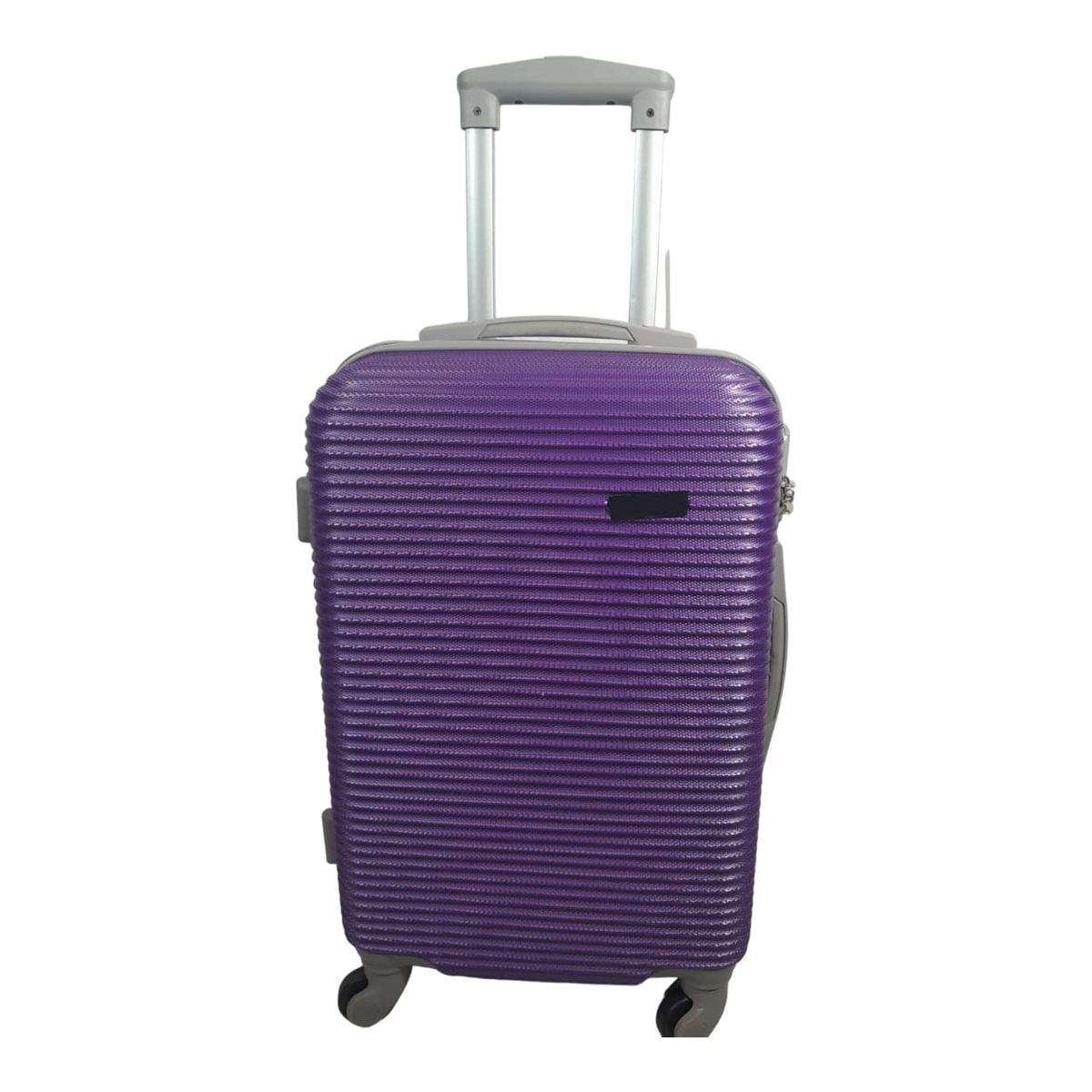 Smte - 1 Piece Hard Outer Shell Luggage Premium ZT -Purple - 30 cm with keychain