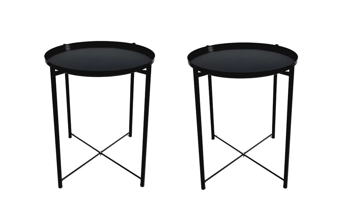 SMTE 2 x Metal Coffee Tables with keychain