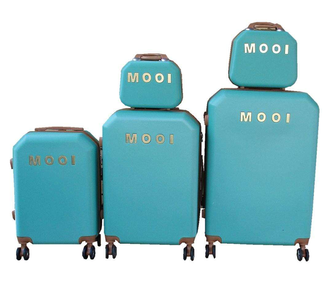 SMTE 5 Pieces Travel Trolley Luggage Set - Durable, Lightweight, Versatile Suitcases - Green with...