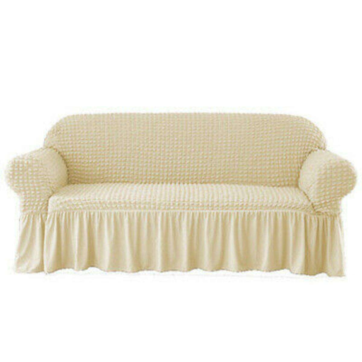 SMTE Sofa Cover - Cream with keychain