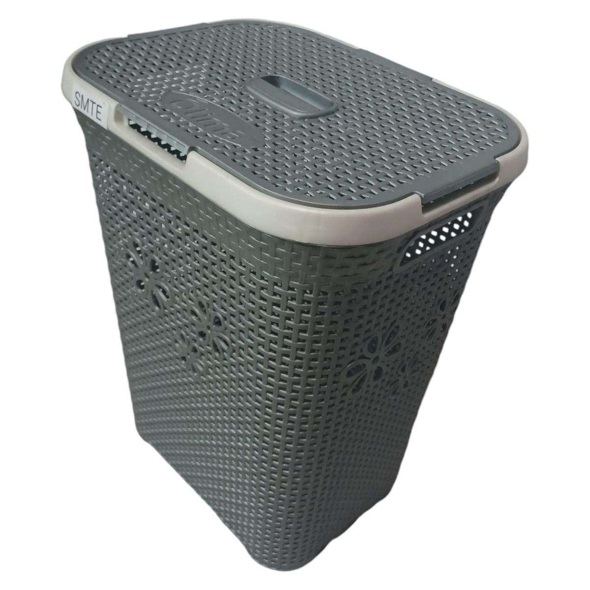 SMTE FreshFold: Laundry Basket - Grey with keychain