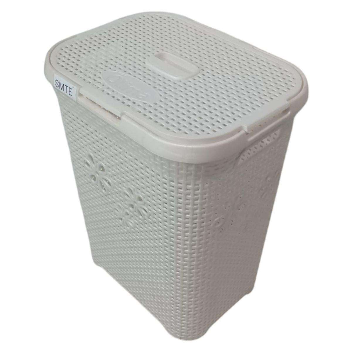 SMTE FreshFold: Laundry Basket - White with keychain