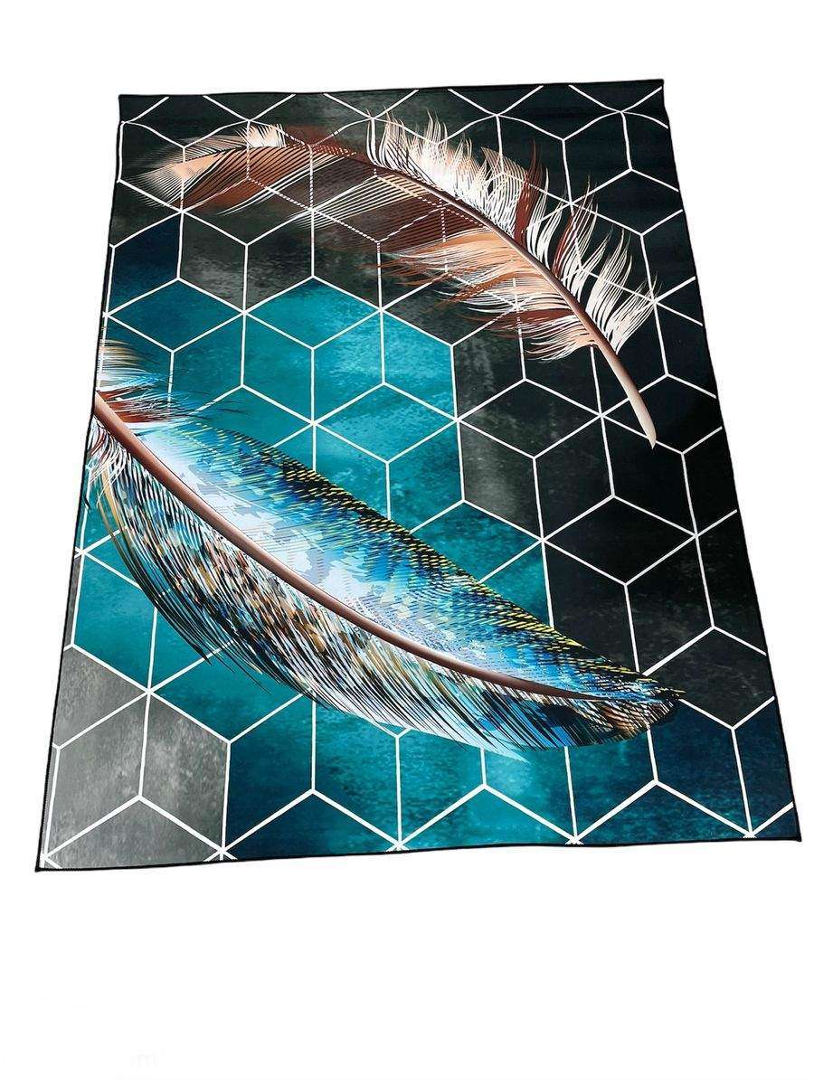 SMTE 3D Carpet Design Area Rugs B with keychain