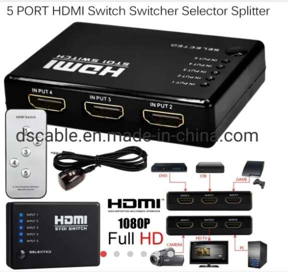 HDMI SWITCHER 5-1 SWITCH+ REMOTE(HD026)