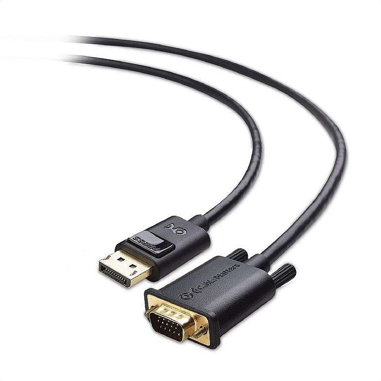 DISPLAY PORT TO VGA CABLE 1.8M(DIS011)