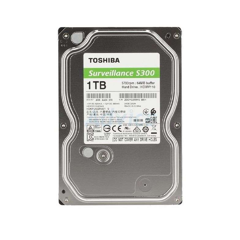 1TB HDD TOSHIBA SURVELANCE DRIVE 24/7