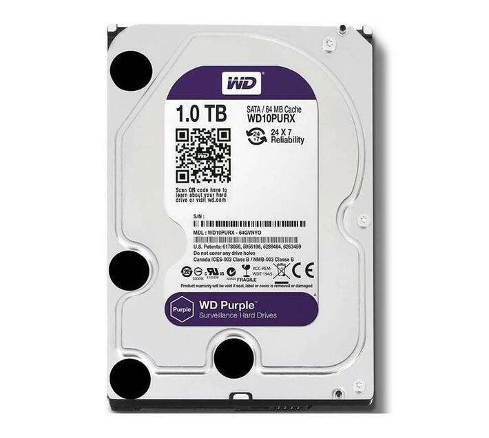 1TB HDD WD PURPLE DRIVE 3.5"