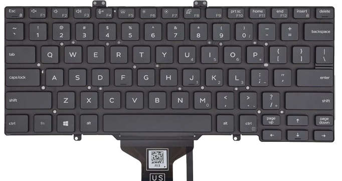 LT KB DELL 5400 BLACK BBF (K165)