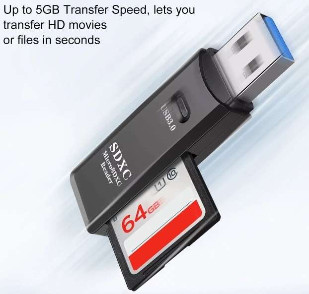 CARD READER USB 3.0 SD - MICRO SD(CR001)