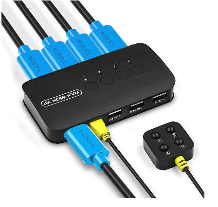 KVM 4 PORT MANUAL HDMI  SWITCH (KVM003)