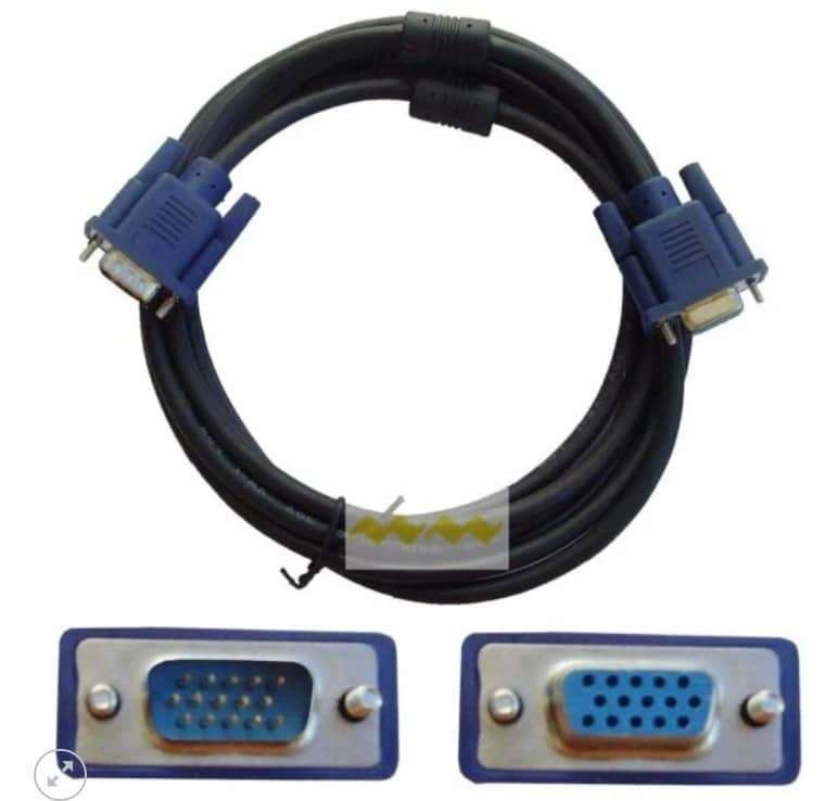 VGA CABLE MALE TO FEMALE EXT CABLE 1.5M