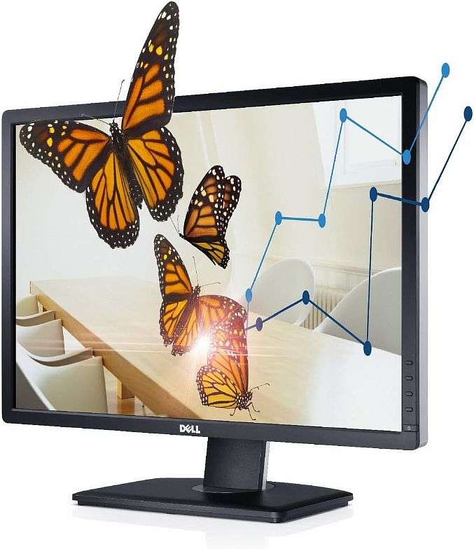 24" DELL U2412M LCD VGA-DVI-DISPLAYPORT