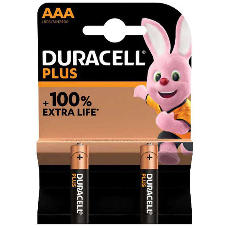 DURACELL Battery Plus Remote Aaa 2's 1.5v Mn2400b2