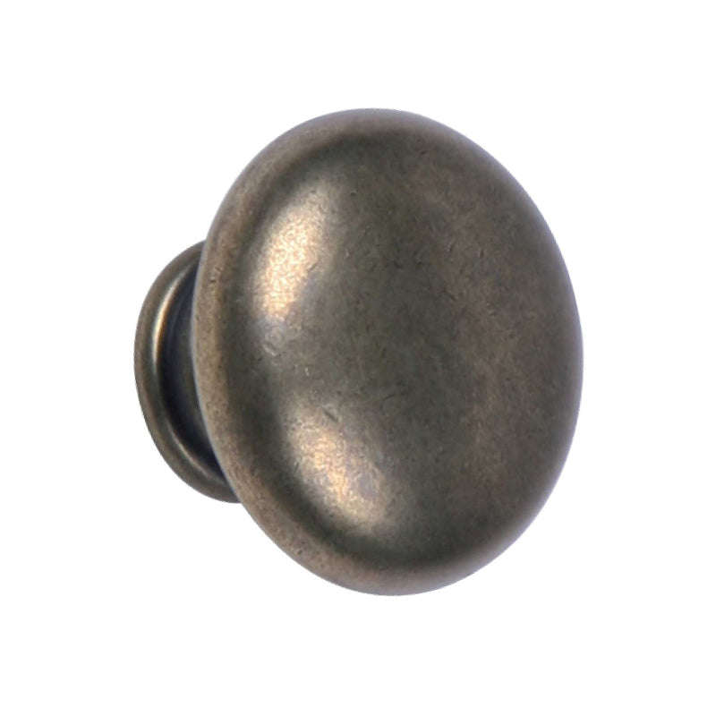 ROCO Lite Mushroom Drawer Knob Antique Brass 30mm ( 5 Pack )