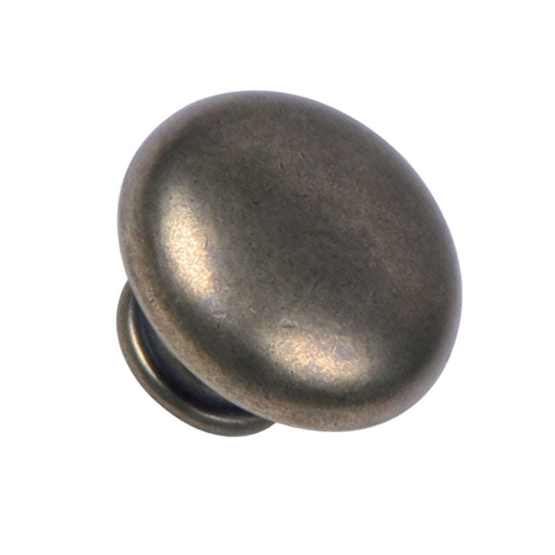 ROCO Lite Mushroom Drawer Knob Antique Brass 30mm ( 5 Pack )