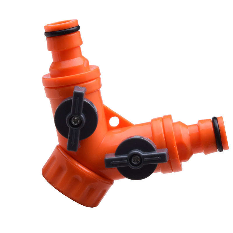 HARDEN Y Shape Double Individual Hose Connector 1/2