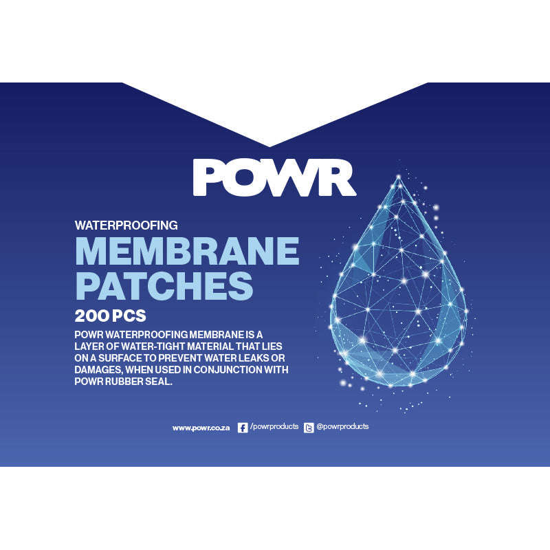 POWR Membrane Patches Tape Premium Grade 200 Piece