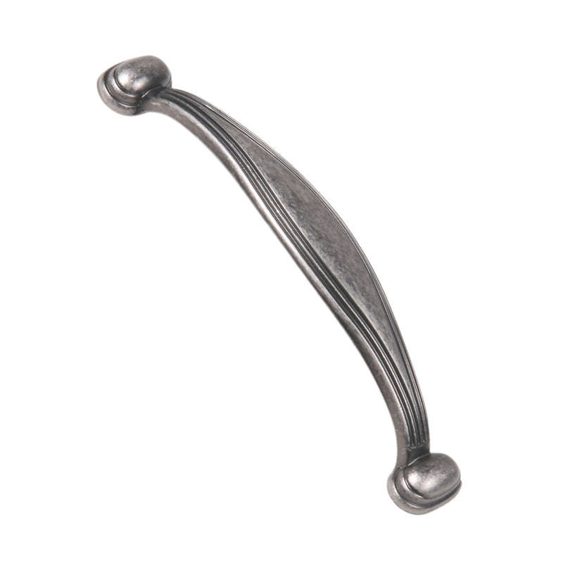 ROCO Victoria Antique Cupboard Handle Oxidised Tin 96mm ( 5 Pack )