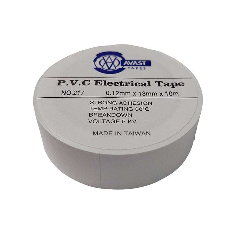 AVAST Pvc Insulation Tape 10m - White