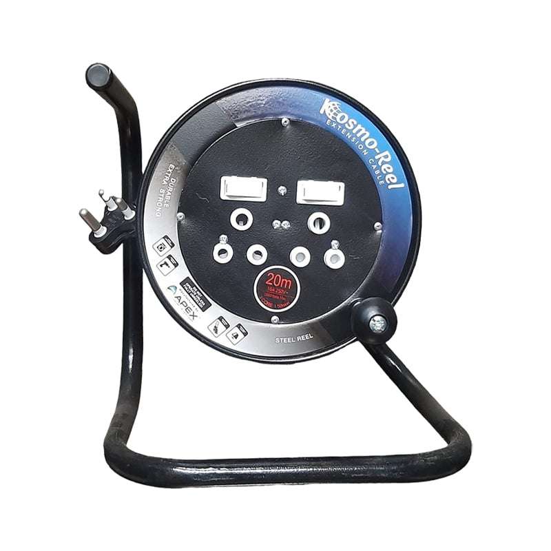 KOSMO-REEL Plastic Extension Reel 2 X 16a 20m X 1.5mm