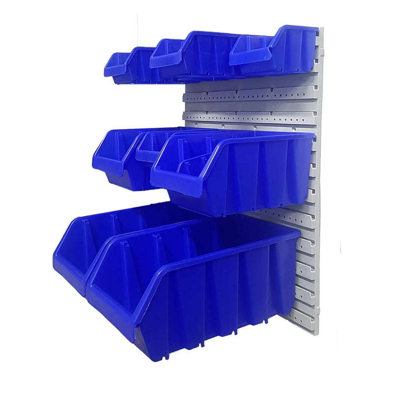 BIG JIM Wall Mounted Component Box Louvre Hanger Board (Grey)