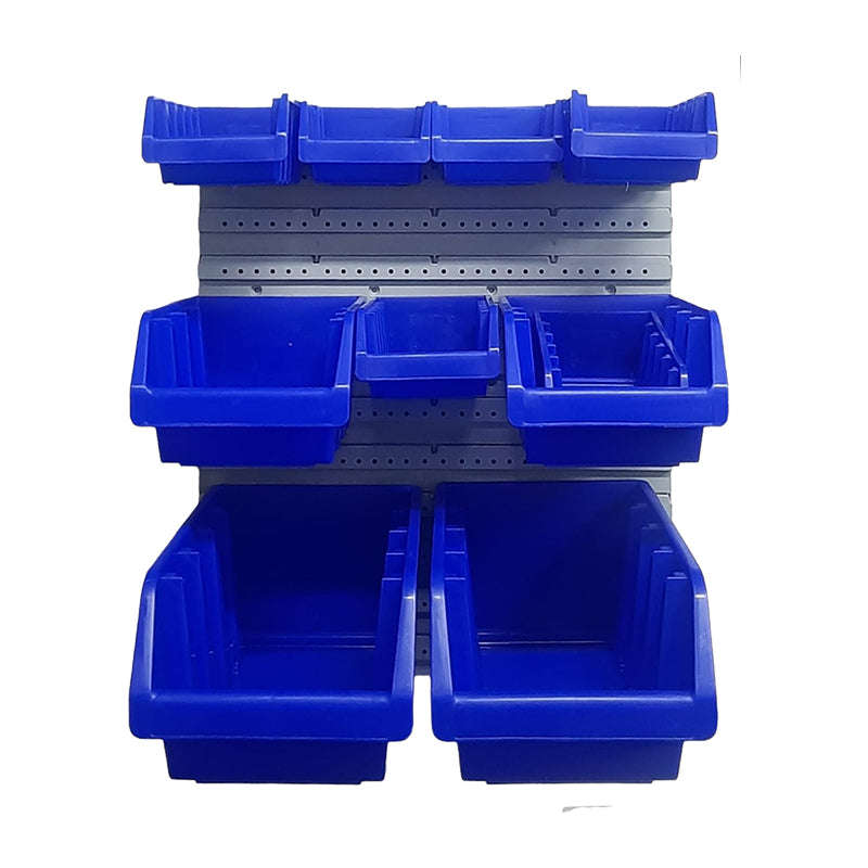 BIG JIM Wall Mounted Component Box Louvre Hanger Board (Grey)