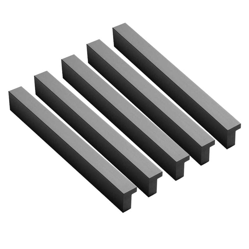 ROCO Cupboard And Drawer Handle Any Fix Matt Black 350mm Screws Included ( 5 Pack )