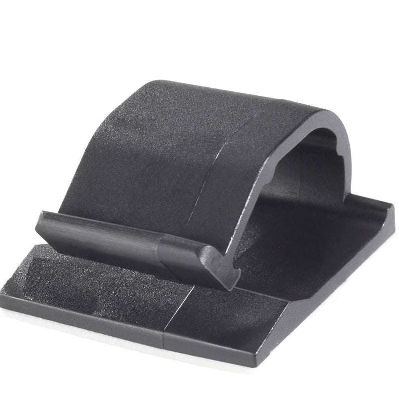 RUWAG Mount Pad Cable Clamp Black 9.5mm x 18.5mm  ( Pack of 10 )
