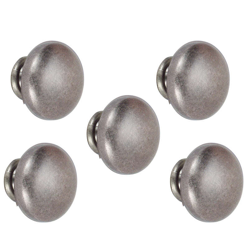 ROCO Lite Mushroom Drawer Knob Pewter 30mm ( 5 Pack )