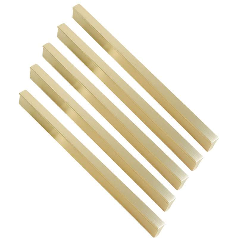ROCO T Strip Cupboard Handle Brushed Brass 150mm ( 5 Pack )